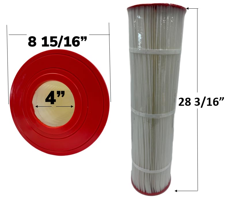 AA-H1750 Pool Filter Replaces Hayward C1750, CX1750RE, Pleatco PA175, Ultral-B4, Unicel C-8417, Filbur FC-1294, L x OD: 28 3/16" x8 15/16", 175 sq.ft Cartridge