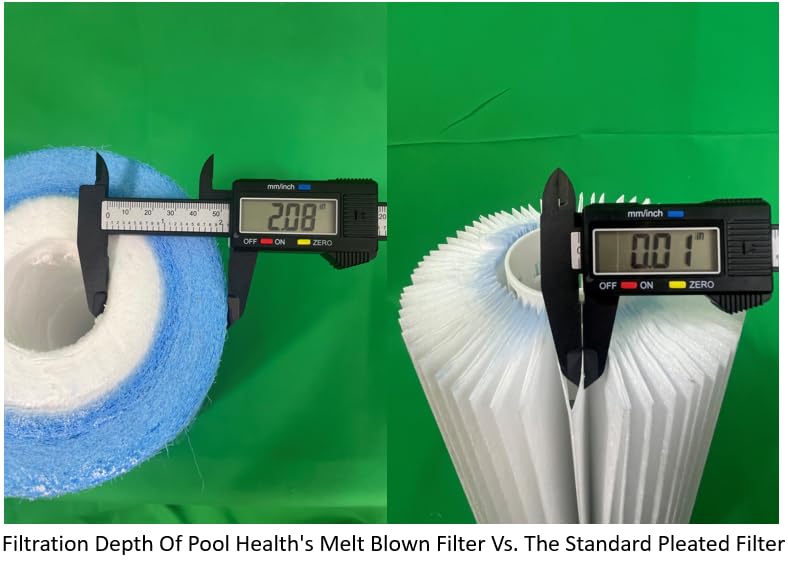 New PRB35-IN Longer Lasting Meltblown Spa Filter, Compatible With Pleatco PRB35-IN, Unicel C-4335, Guardian 409-219, Filbur FC-2385, 03FIL1300, 17-2482, 25393, 303557, 817-3501, R173431, 2 Pack