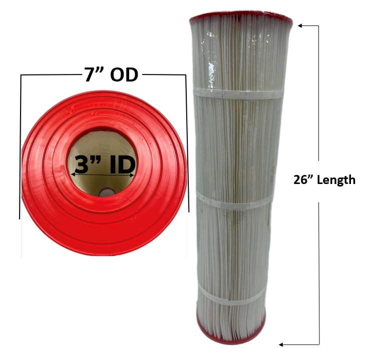AMERICAN Cartridges AA-H420 Pool Filter 4 Pack; Replaces Pentair Clean & Clear Plus CCP420 and 420, 178584, Ultral-A6, Unicel C-7471, 817-0106, R173576, Filbur FC-1977, POOLPURE PCC105/ L x OD: 26"x7"