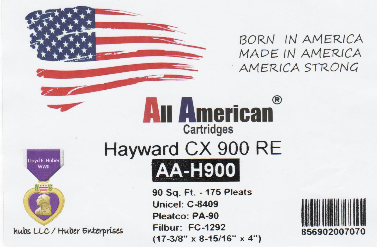 All American AA-H900 Pool Filter Cartridge: Replaces Hayward CX900, C900, PA90, CX900RE Pleatco PA90, Filbur FC-1292, Unicel C-8409