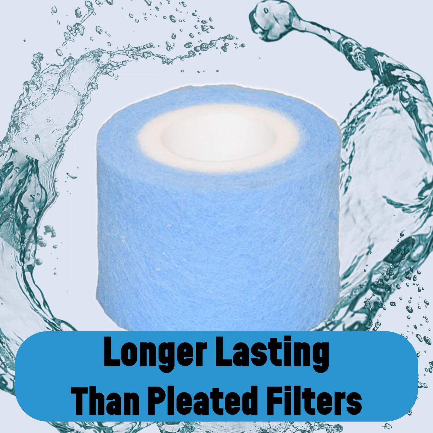 New Longer Lasting PW10 Melt Blown Filter Compatible With Pleatco PWW10, Filbur FC-3077, Excel Filters XLS-435, Aladdin 11003 Darlly 40101 Thermo Spa FL1003, SD-00260, C-4310, Hot Tub Filter 2 Pack