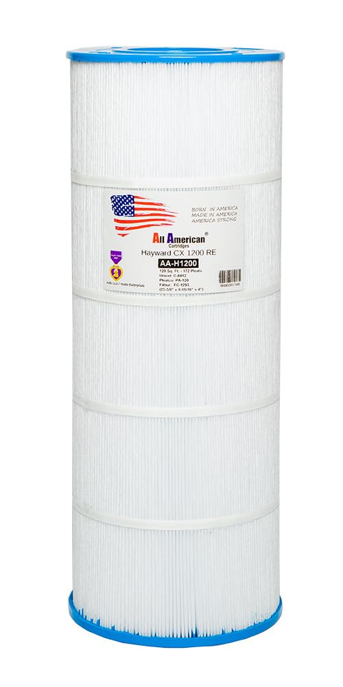 American Pool Cartridges AA-H1200, Replaces Hayward C1200 / CX1200RE, Unicel C-8412, Filbur FC-1293, Pleatco PA-120, POOLPURE PLF120A