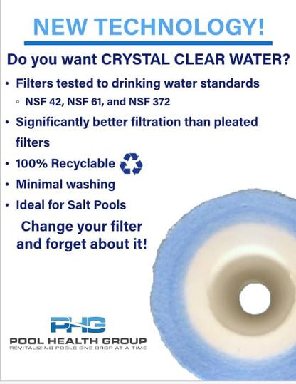 New Longer Lasting PW10 Melt Blown Filter Compatible With Pleatco PWW10, Filbur FC-3077, Excel Filters XLS-435, Aladdin 11003 Darlly 40101 Thermo Spa FL1003, SD-00260, C-4310, Hot Tub Filter 2 Pack