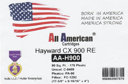 All American AA-H900 Pool Filter Cartridge: Replaces Hayward CX900, C900, PA90, CX900RE Pleatco PA90, Filbur FC-1292, Unicel C-8409