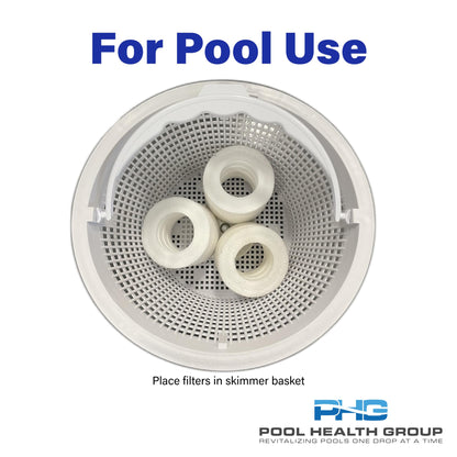 New 3 Pack Oil Absorbing Scum Disc for Hot Tubs and Pools, Scum Absorber for Hydrocarbons, Lotions, Oils, Sunscreens and Other Grime for Pools and Spas, Made in The USA